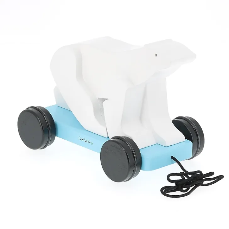 Boutiques de musées Jouets-Jouet à traîner Ours blanc - François Pompon - Pompon Toys
