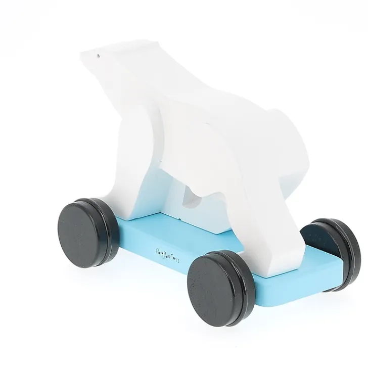 Boutiques de musées Jouets-Jouet à traîner Ours blanc - François Pompon - Pompon Toys