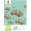 Boutiques de musées Loisirs Créatifs-Kit créatif 6 voitures à construire + Stickers