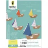 Boutiques de musées Loisirs Créatifs-Kit de 6 voiliers en carton à colorier et à construire