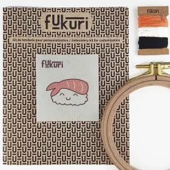 Boutiques de musées Loisirs Créatifs-Kit de broderie Sushi crevette - Fukuri