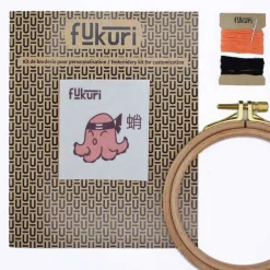 Boutiques de musées Loisirs Créatifs-Kit de broderie Tako-poulpe - Fukuri