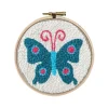 Online Boutiques de musées Kit Punch Needle 1 Motif - Papillon bleu