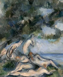 Boutiques de musées Toiles Encadrées|Affiches D'Art Encadrées-La barque et les baigneurs (toiles encadrées)