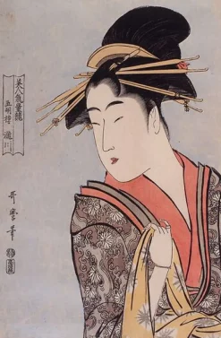 Boutiques de musées Panneaux Acryliques|Toiles Encadrées-La courtisane Takigawa de Gomeirô (panneaux acryliques)