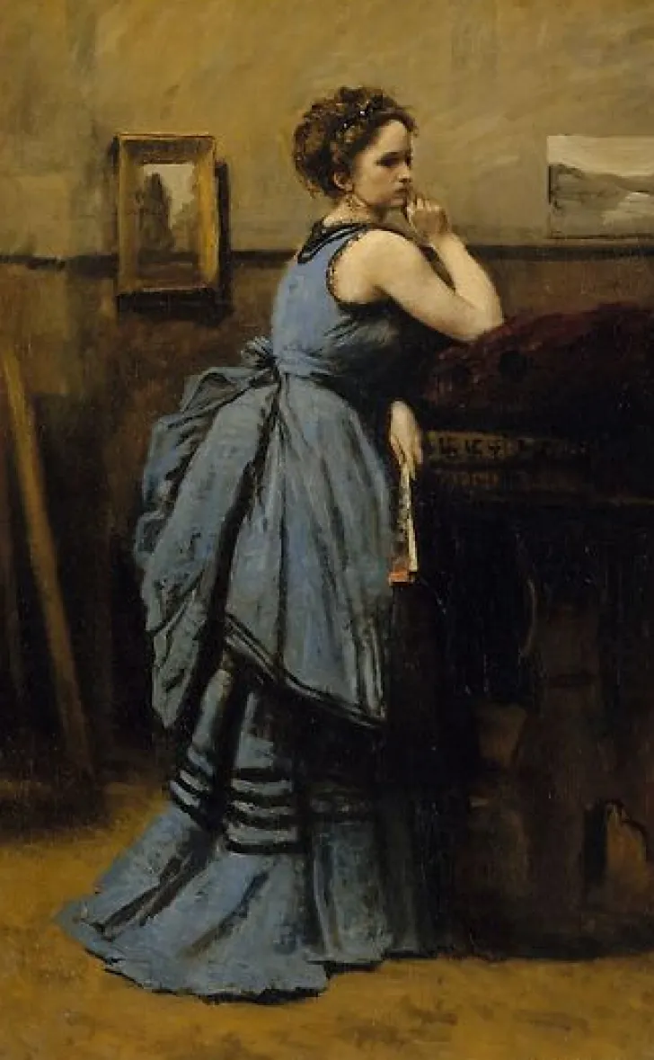 Best Boutiques de musées La dame en bleu (toiles encadrées)