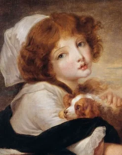 Best Boutiques de musées La petite fille au chien (panneaux aluminium)