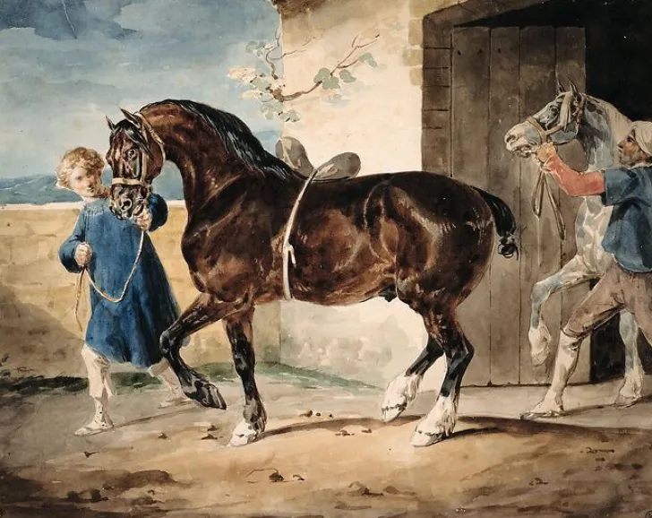 Sale Boutiques de musées La sortie de l'écurie (panneaux aluminium)