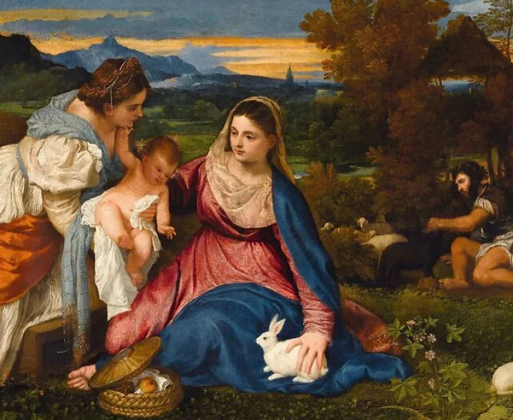 Hot Boutiques de musées La Vierge et l'Enfant avec sainte Catherine dit "la vierge au lapin" (panneaux aluminium)