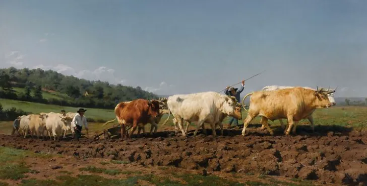 Boutiques de musées Labourage nivernais: le sombrage (panneaux aluminium)