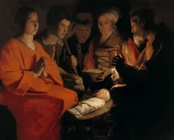 Boutiques de musées Panneaux Acryliques|Toiles Encadrées-L'Adoration des bergers (panneaux acryliques)