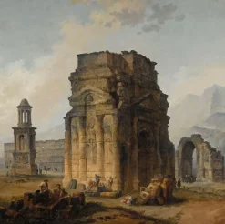 Boutiques de musées Panneaux Aluminium|Toiles Sur Châssis-L'Arc de Triomphe et le théatre d'Orange (panneaux aluminium)