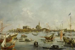 Discount Boutiques de musées Le Doge sur le Bucentaure, à San Nicolo di Lido à Venise, le jour de l'ascension (toiles sur châssis)