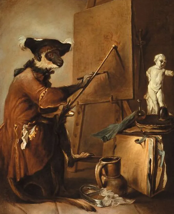Discount Boutiques de musées Le Singe peintre (toiles sur châssis)