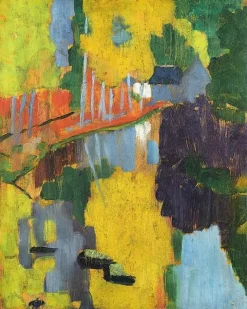 Boutiques de musées Panneaux Aluminium|Panneaux Acryliques-Le Talisman, dit aussi Paysage au Bois d'Amour (détail) (panneaux aluminium)