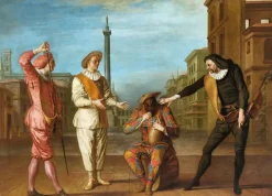 Best Boutiques de musées Le Tombeau de maître André : Arlequin soldat gourmand (affiches d'art)