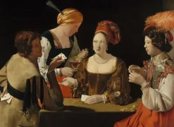 Boutiques de musées Panneaux Acryliques|Toiles Encadrées-Le Tricheur à l'as de carreau (panneaux acryliques)