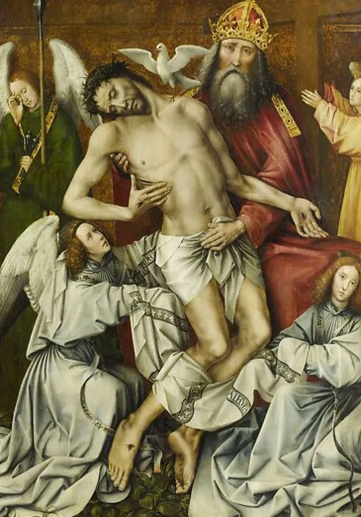 Outlet Boutiques de musées Le Trône de Grâce ou la Sainte Trinité avec Dieu le fils soutenu par Dieu le Père (toiles sans cadre)