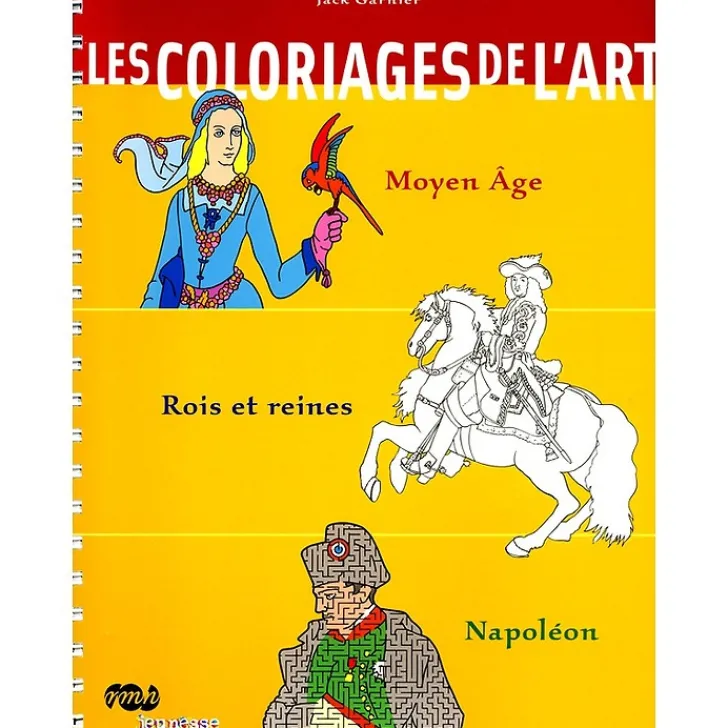 Boutiques de musées Loisirs Créatifs-Les coloriages de l'art Moyen Âge, Rois et reines, Napoléon