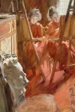 Clearance Boutiques de musées Les Demoiselles Schwartz dessinant (affiches d'art encadrées)