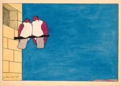 New Boutiques de musées Les Deux Pigeons, 1921 (panneaux acryliques)