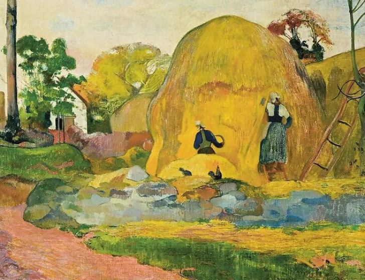 Boutiques de musées Panneaux Aluminium|Panneaux Acryliques-Les Meules jaunes, dit aussi La Moisson blonde (détail) (panneaux aluminium)