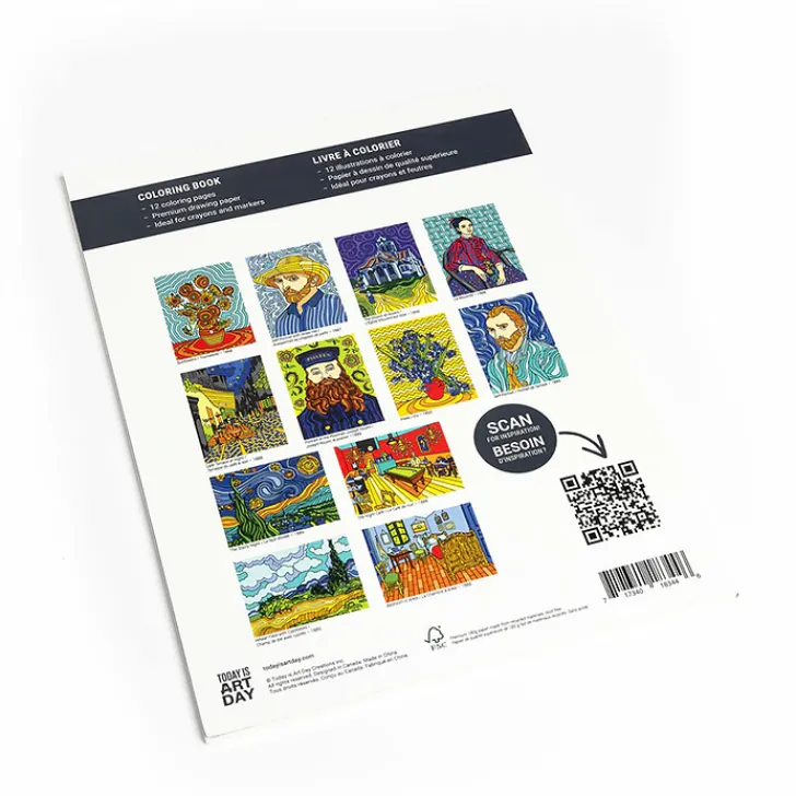 Boutiques de musées Loisirs Créatifs-Livre à colorier Vincent van Gogh