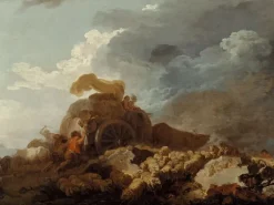 Hot Boutiques de musées L'Orage ou la charrette embourbée (panneaux aluminium)