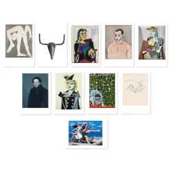 Boutiques de musées Cartes Et Marques Pages-Lot de 10 cartes postales - Picasso Célébration 1973-2023 - 14 x 20 cm