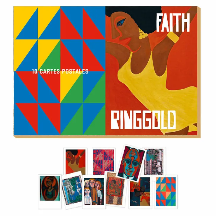 Boutiques de musées Lot de 10 Cartes postales Faith Ringgold