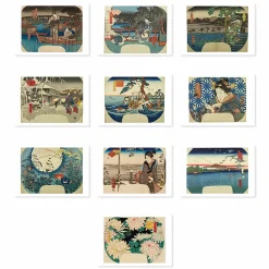 Boutiques de musées Cartes Et Marques Pages-Lot de 10 Cartes postales Hiroshige