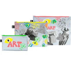 Boutiques de musées Trousses, Pochettes-Lot de 3 pochettes réfléchissantes Art - Loqi