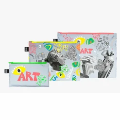 Boutiques de musées Trousses, Pochettes-Lot de 3 pochettes réfléchissantes Art - Loqi