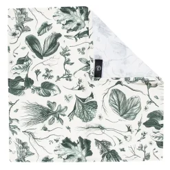 Hot Boutiques de musées Lot de 2 serviettes de table L'Herbier du Roi Vert - 42x42 cm