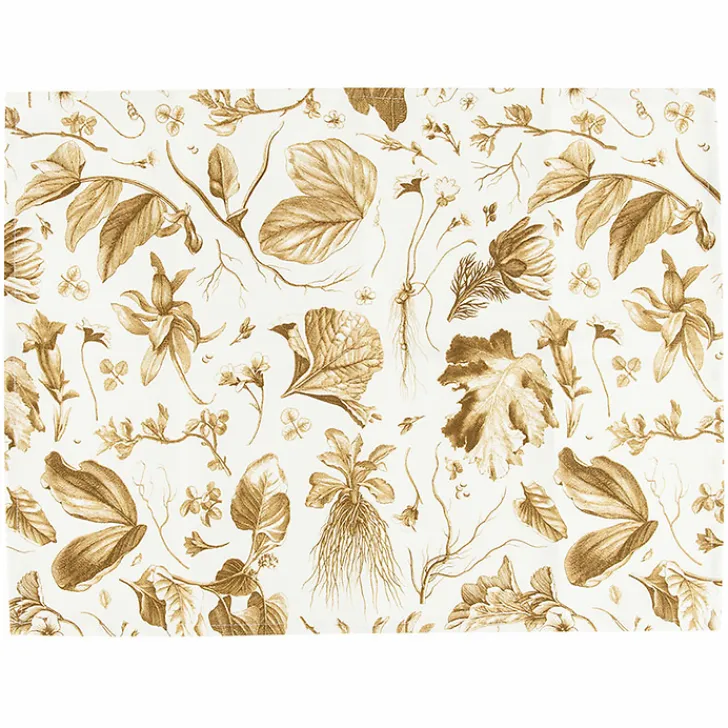 Online Boutiques de musées Lot de 2 sets de table L'Herbier du Roi Bronze - 38x50 cm