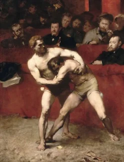 Boutiques de musées Toiles Encadrées|Affiches D'Art Encadrées-Lutteurs (toiles encadrées)