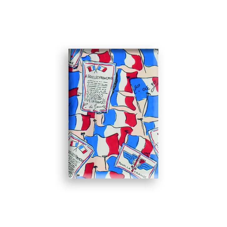 Boutiques de musées Magnets-Magnet - Robe de madame Dio avec motifs France libre