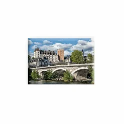 Boutiques de musées Magnets-Magnet - Vue du château de Pau depuis le pont surmontant le cours d'eau
