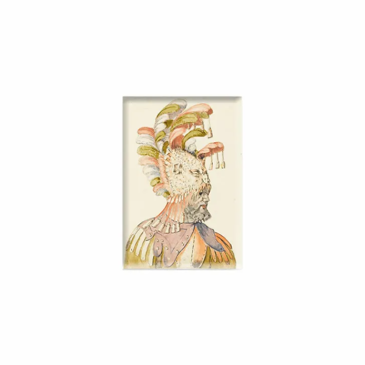 Boutiques de musées Magnets-Magnet Entourage de Francesco Primaticcio, dit Primatice - Figure masque vue en buste, de trois quarts vers la droite