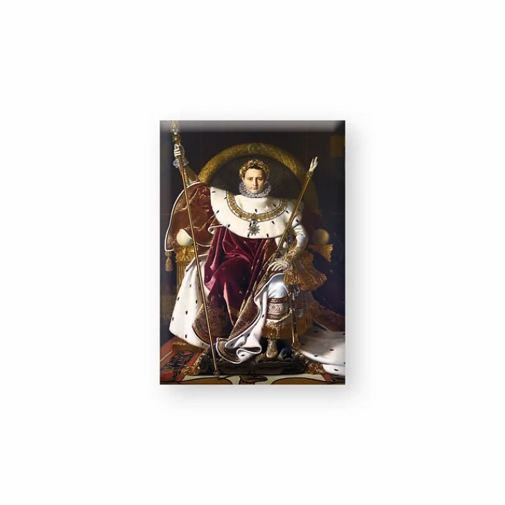 Boutiques de musées Magnets-Magnet Jean Auguste Dominique Ingres - Napoléon Ier sur le trône impérial