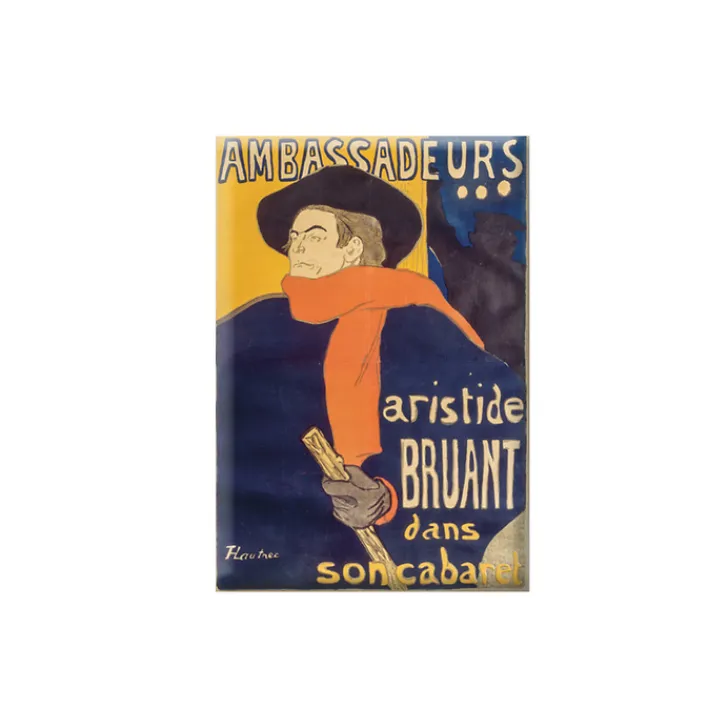 Outlet Boutiques de musées Magnet Lautrec Aristide Bruant dans son cabaret