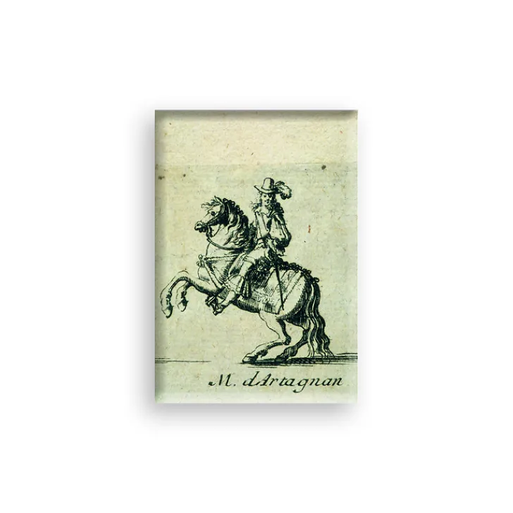 Boutiques de musées Magnets-Magnet Nicolas Cochin - Marche à l'entrée de Leurs Majestés en la Ville de Paris, M. d'Artagnan (détail) 1661