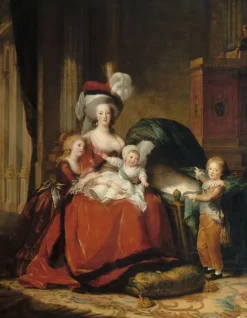 Boutiques de musées Marie-Antoinette de Lorraine-Habsbourg, reine de France et ses enfants (panneaux aluminium)