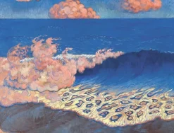 Boutiques de musées Toiles Encadrées|Toiles Sur Châssis-Marine bleue, effet de vagues (détail) (toiles encadrées)