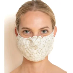New Boutiques de musées Masque réutilisable en dentelle La Coquine - Dentelles André Laude