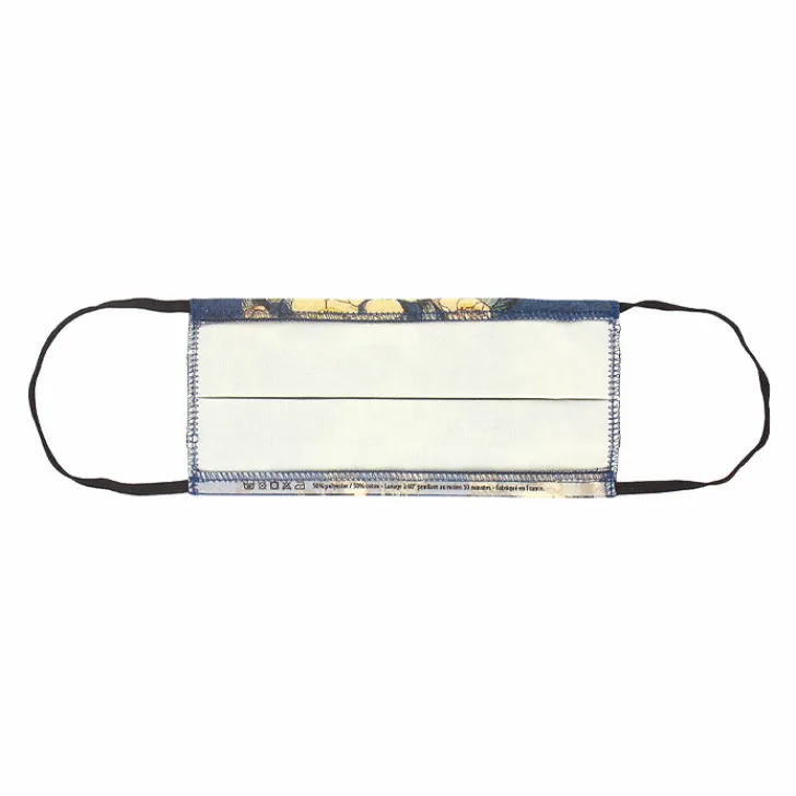 Boutiques de musées Masques Réutilisables-Masque réutilisable en tissu Hokusai - Bouvreuil et cerisier