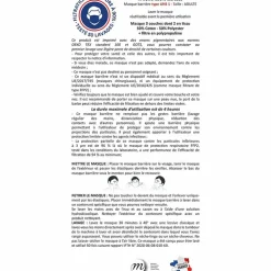 Boutiques de musées Masques Réutilisables-Masque réutilisable en tissu - Émile Bernaux - Décor floral Art nouveau