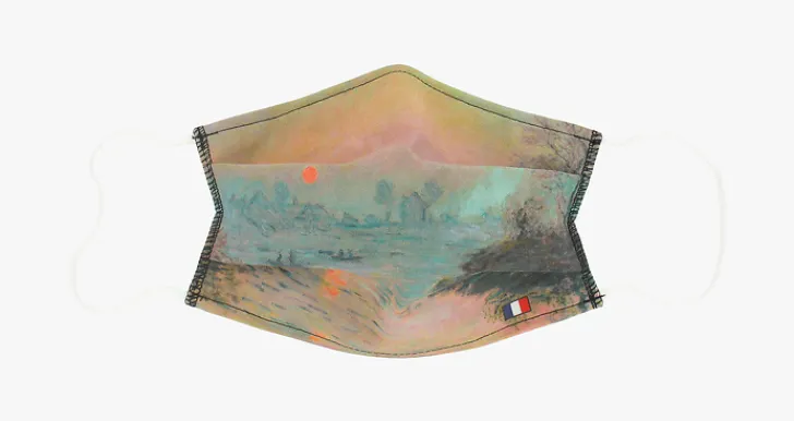Discount Boutiques de musées Masque réutilisable en tissu Monet - Soleil couchant
