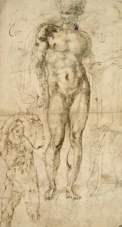 Online Boutiques de musées Mercure, inventeur de la lyre; homme nu portant un fardeau (toiles encadrées)