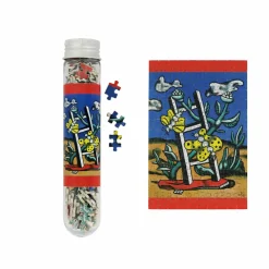 Boutiques de musées Jeux-Micro Puzzle 150 pièces Fernand Léger - Deux papillons jaunes sur une échelle, 1951